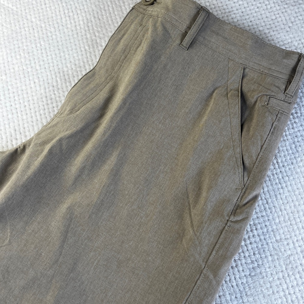 Hook & Tackle Hi-Tide Hybrid Shorts Mens 36 Khaki Performance Fishing‎ Boating